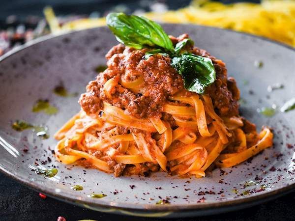 Tagliatelle pasta  in Bolognese