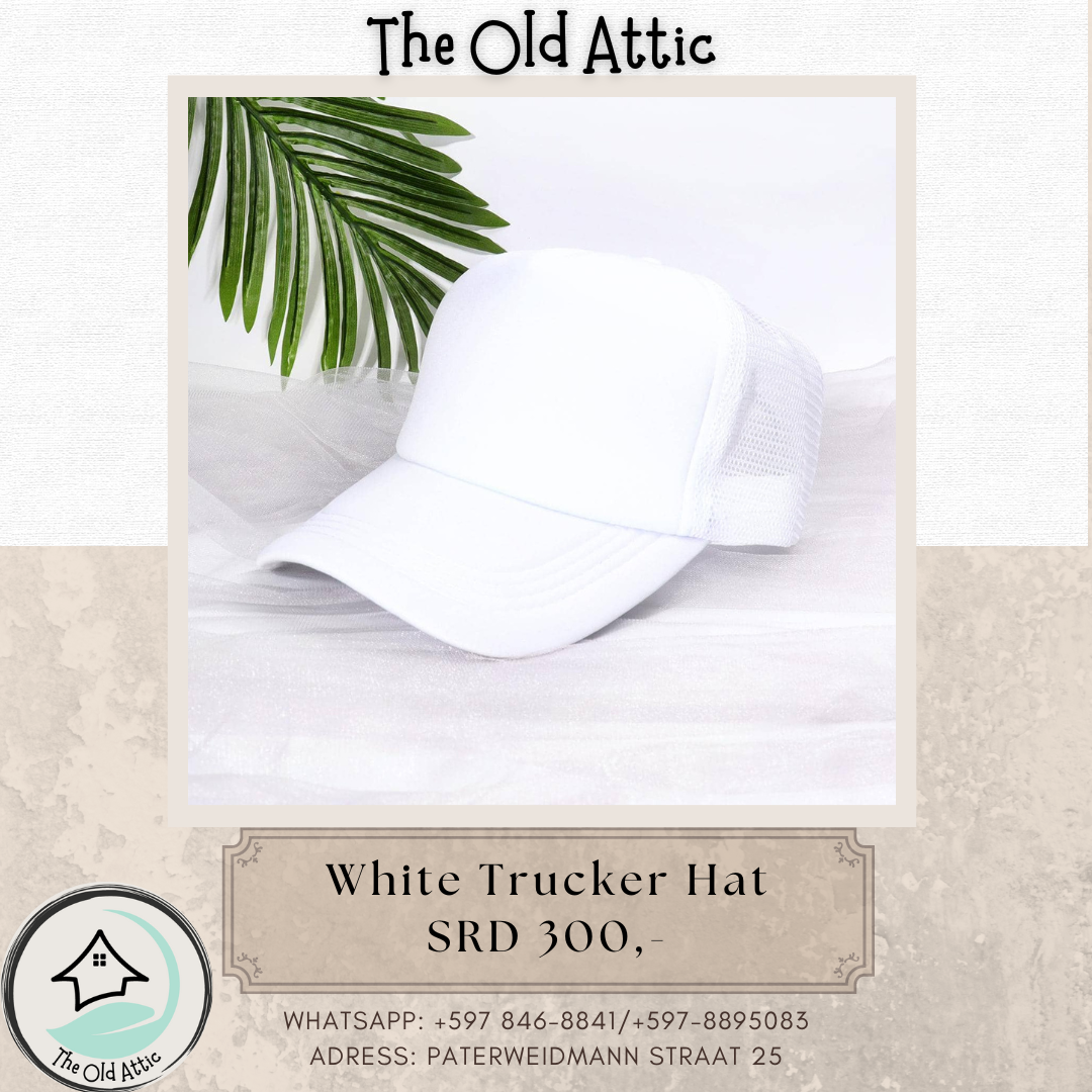 white trucker hat 