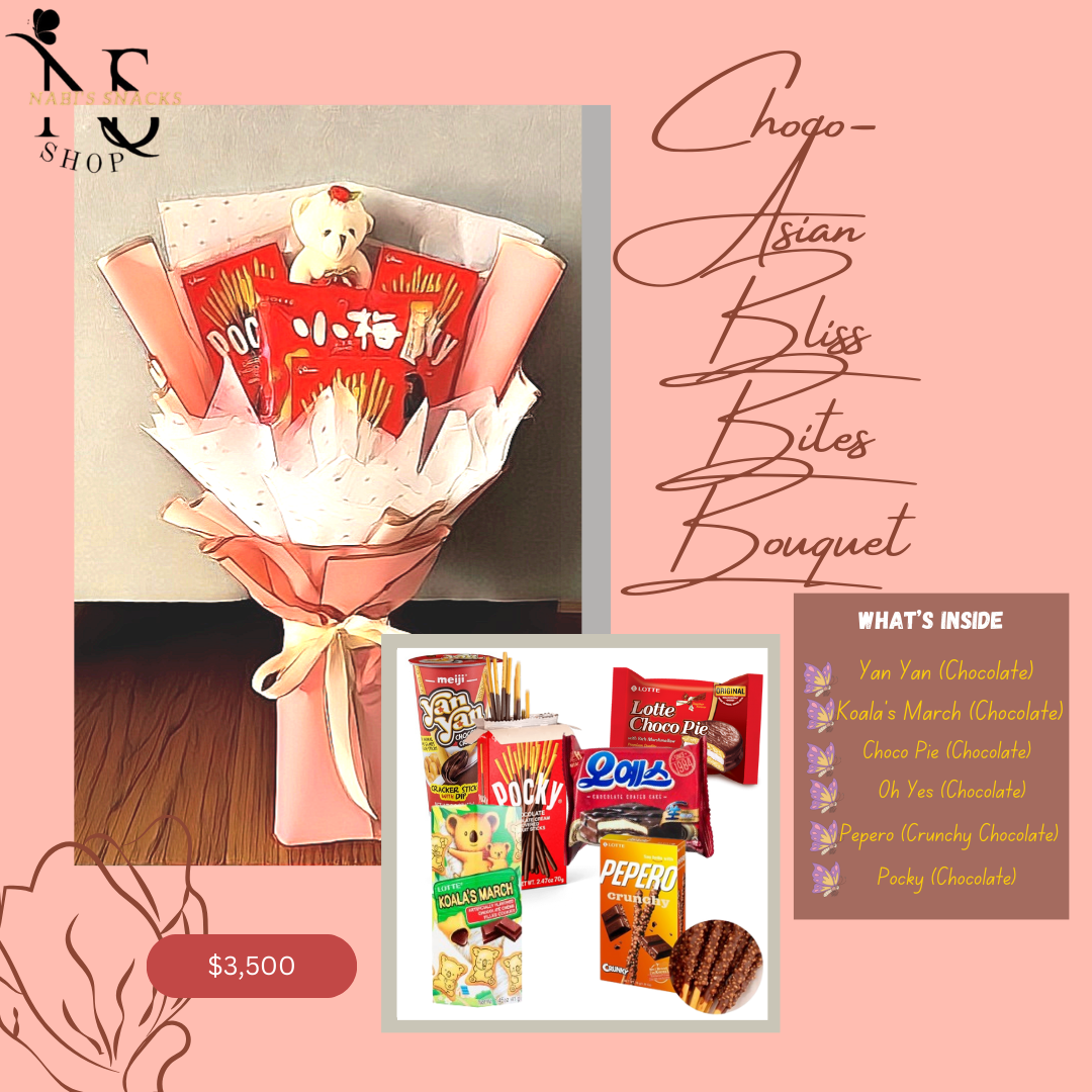 Choco-Asian Bliss Bites Bouquet