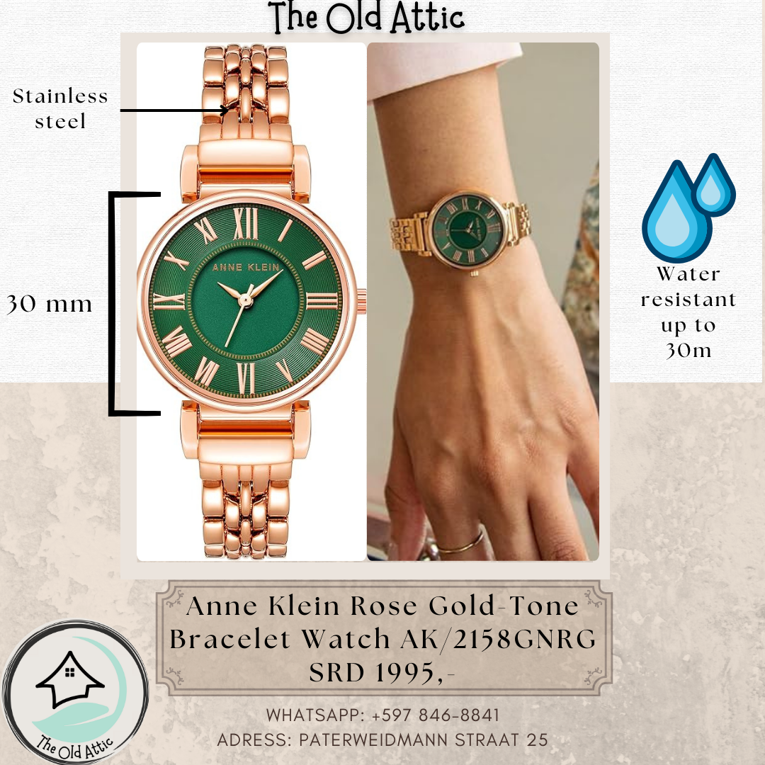 Anne Klein rose gold tone  bracelet watch  