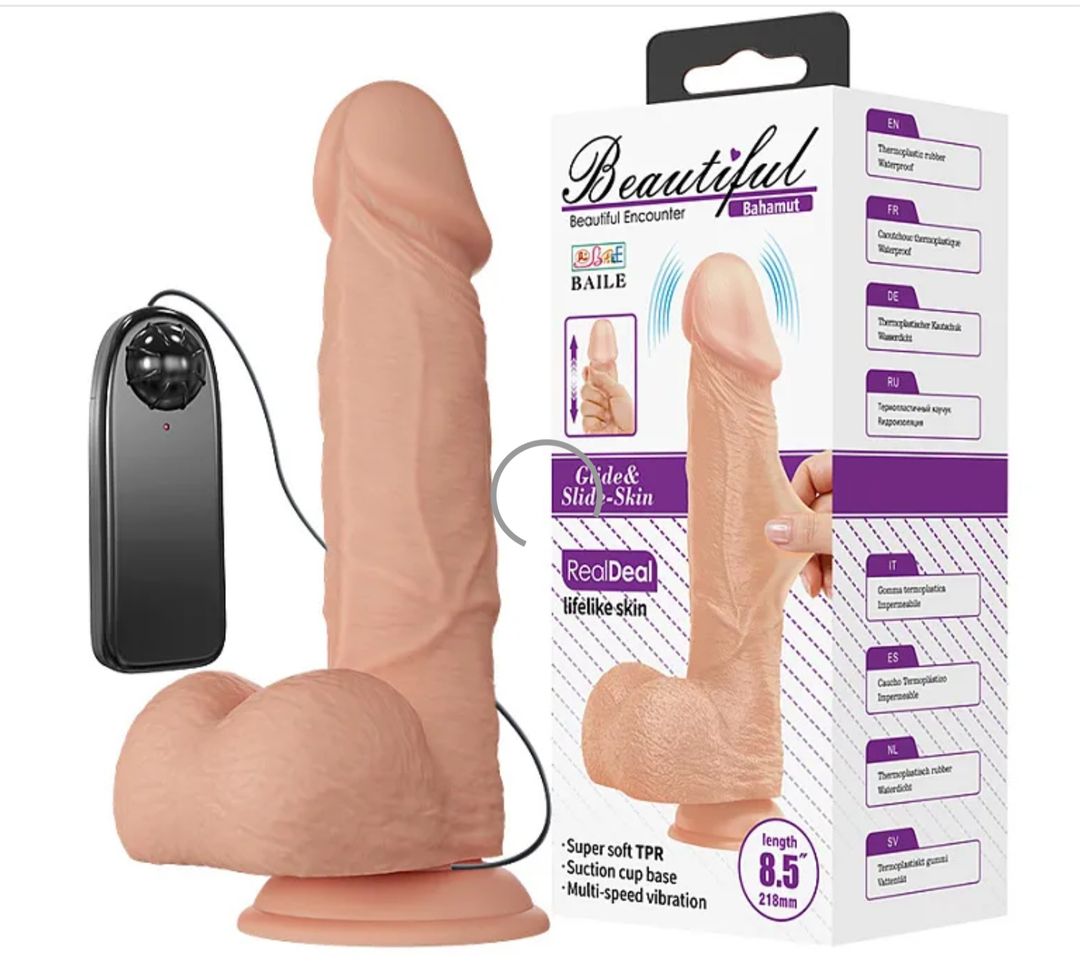 9.4 Inch Extra Realistic Vibrating Dildo