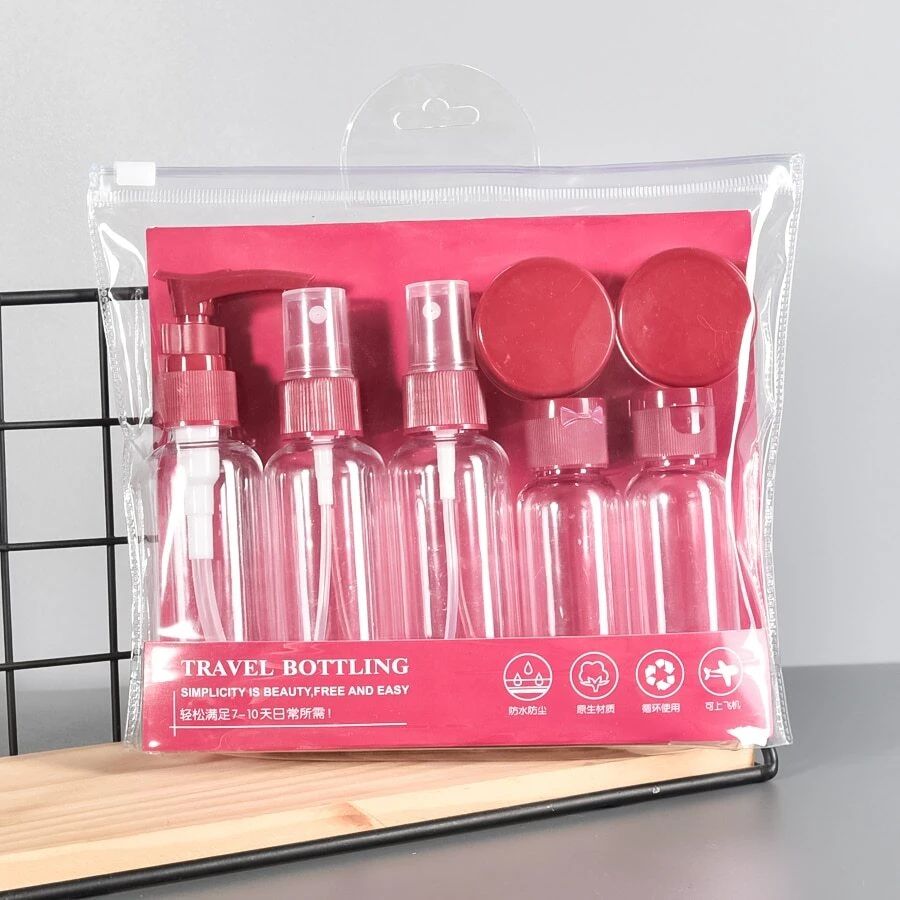 Bottle Wash Set with Travel Bag - Multicolor