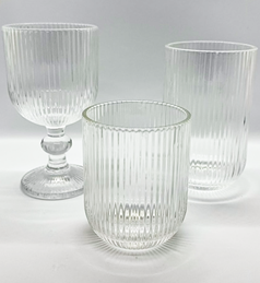 RIBBED GLASSWARE COLLECTION