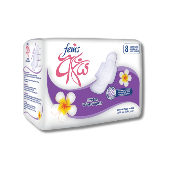 Fems Aya Drytex Wings 8 Napkins