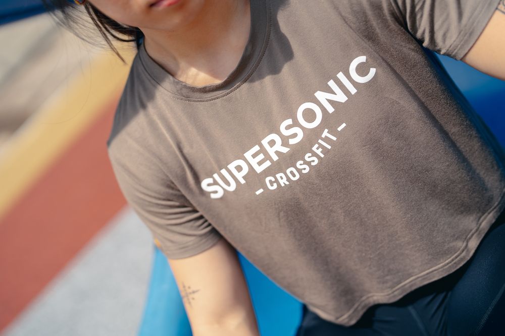 Olive Green SuperSonic CrossFit Tee / Crop 