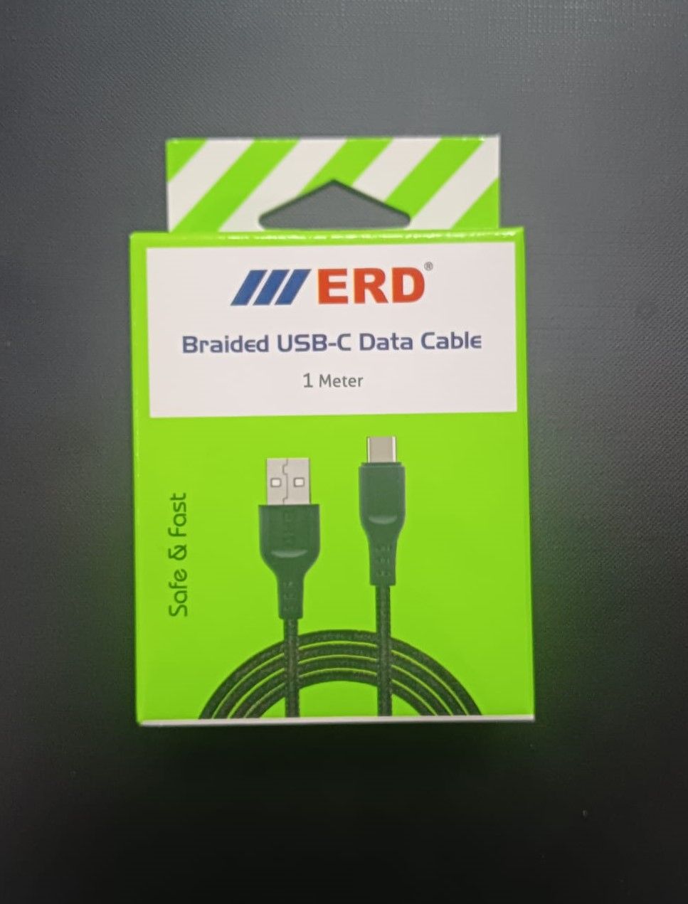 ERD UC-68 Type-C Braided Cable (Black)