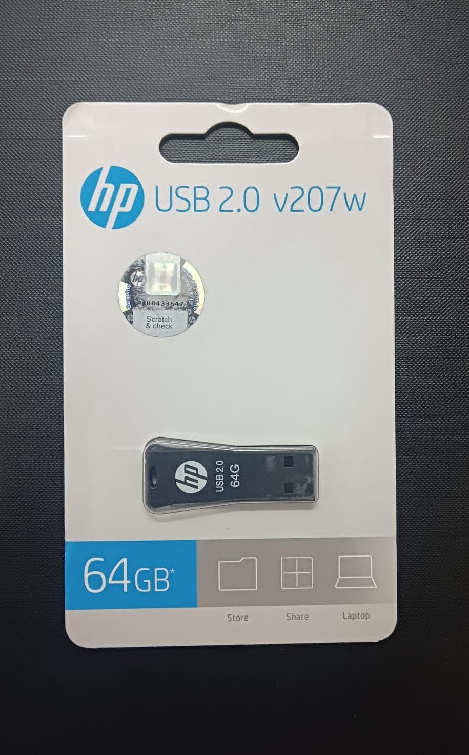 HP 64GB v207w 2.0 USB Flash Drive (MM-USB064GB-47P) 100% Original Product