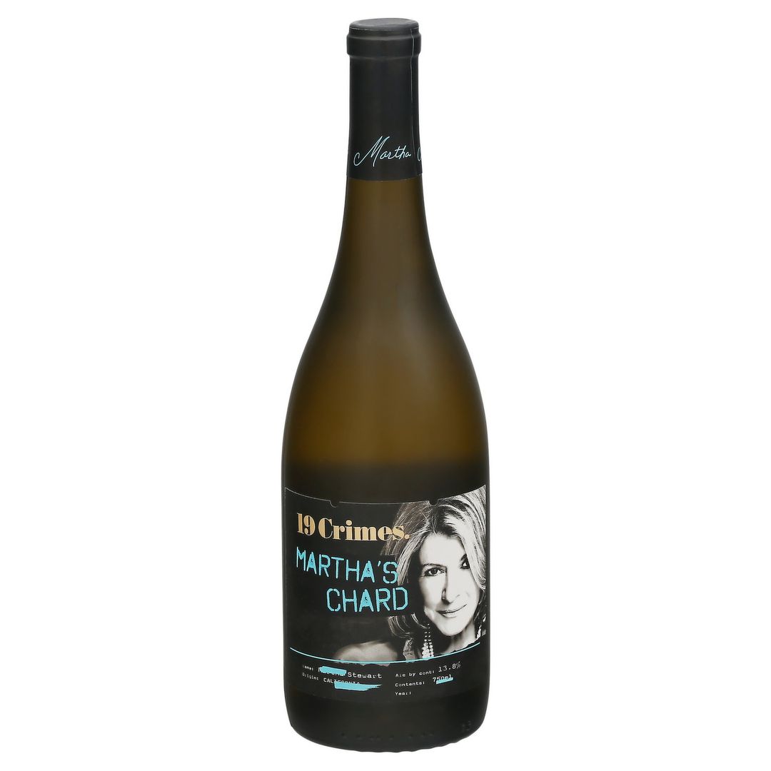 ( 012354007437 ) - 19 CRIMES CALI MARTHA CHARDONNAY 12/750ML