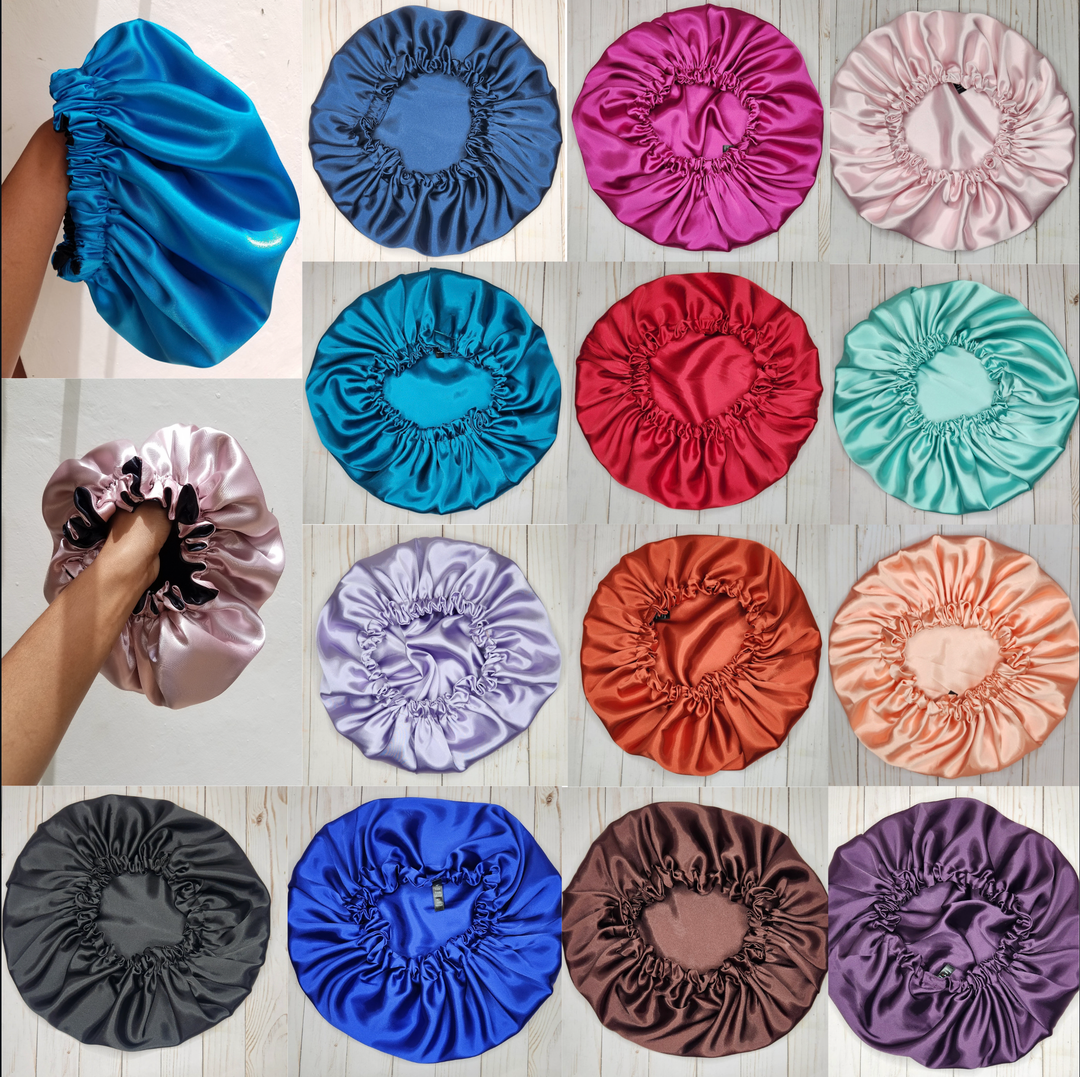 Solid Color Satin Bonnet