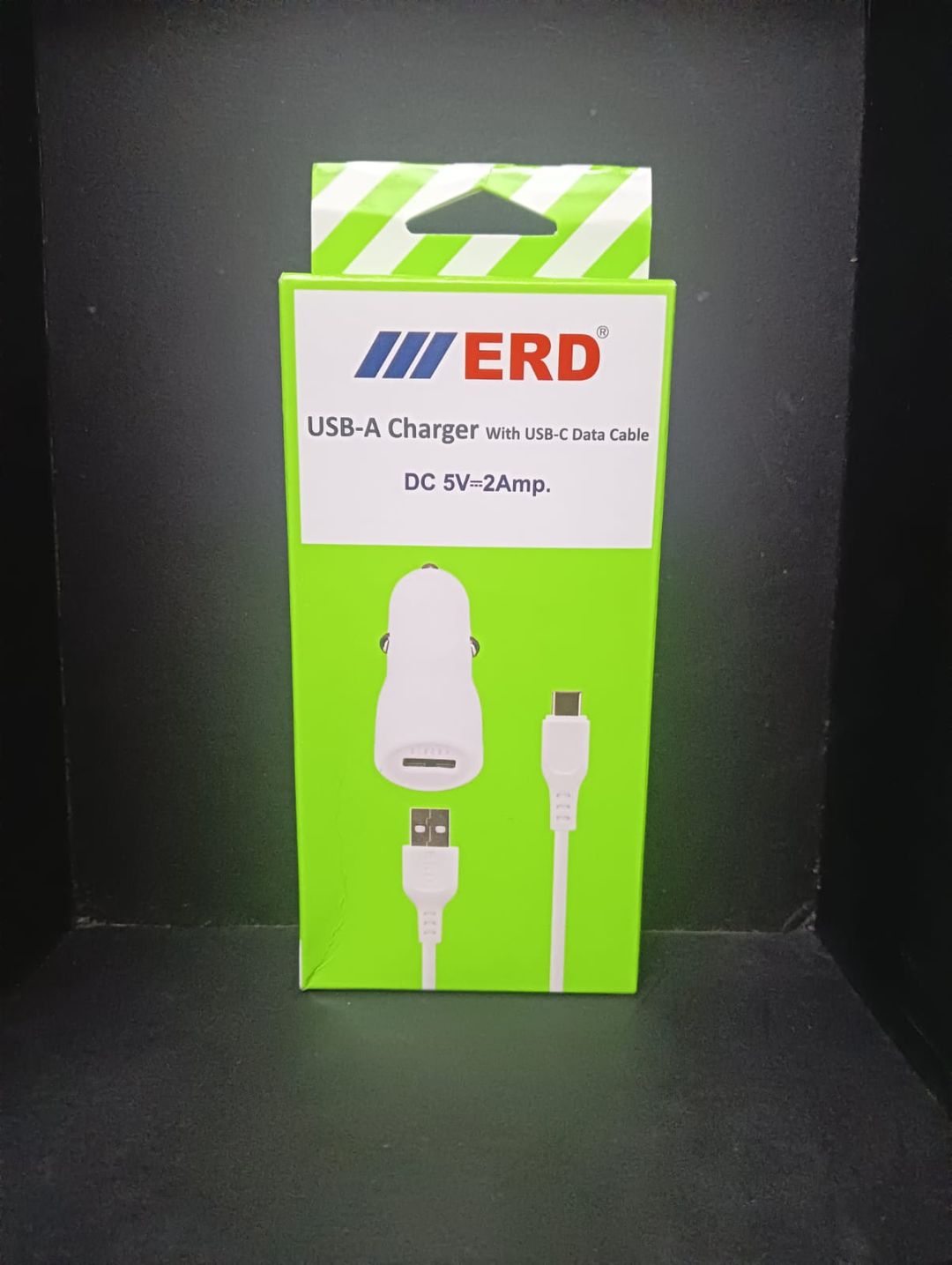 ERD CC-21 Car Mobile Charger With Type-C Data Cable