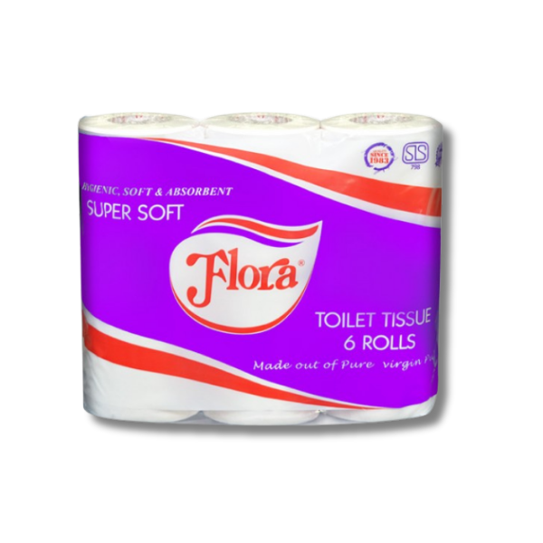 Flora Toilet Tissue 6 Rolls 