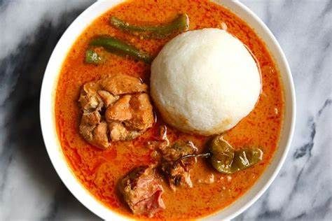 Rice Balls and Groundnut Soup