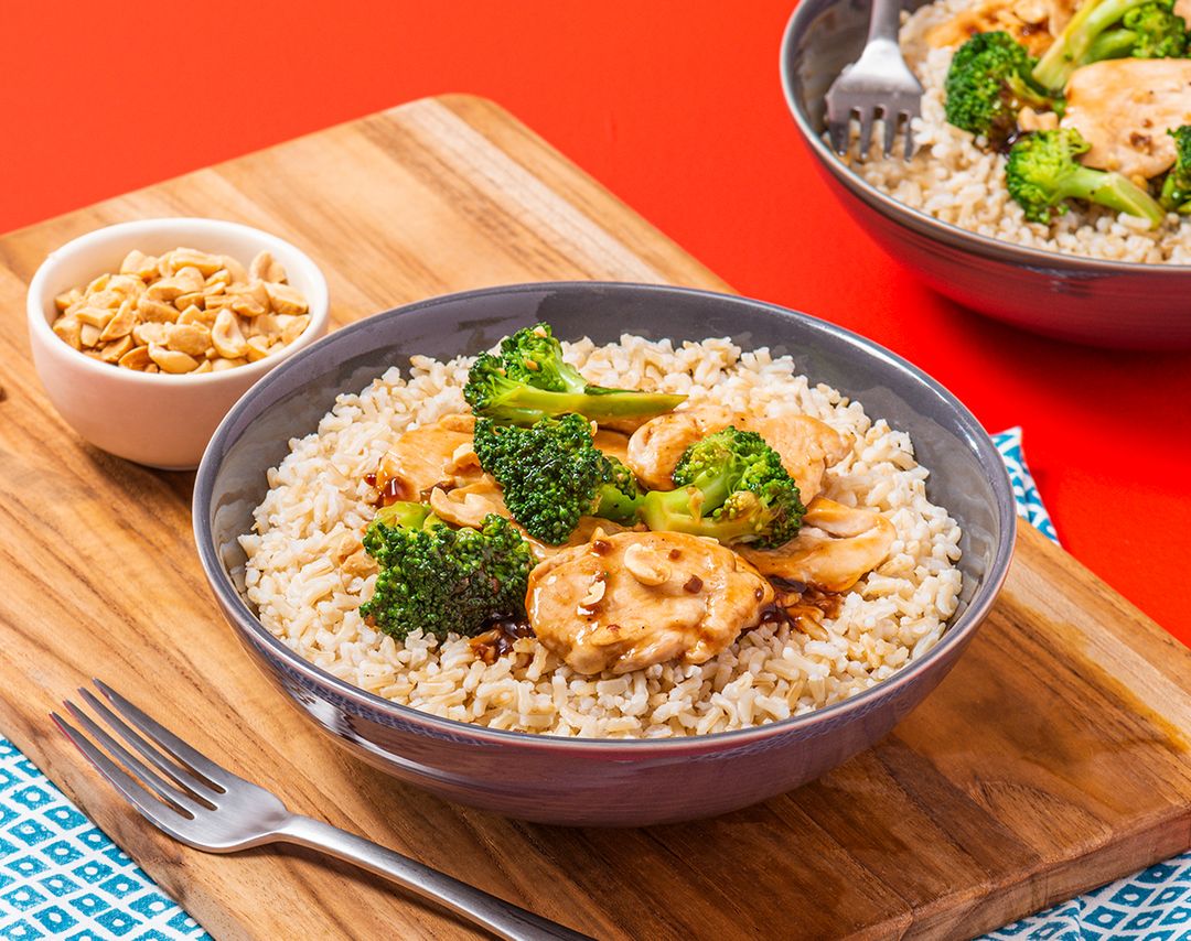 Teyriaki Chicken with Brown Rice