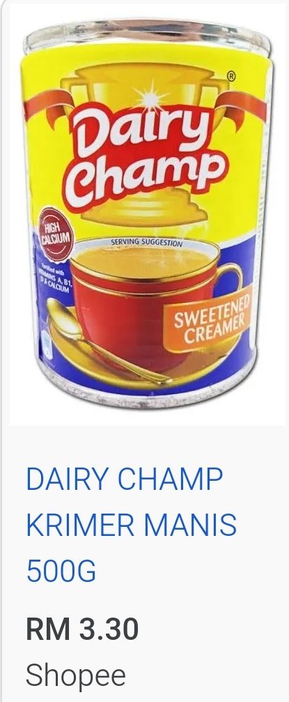 SUSU DAIRY CHAMP PEKAT 500g