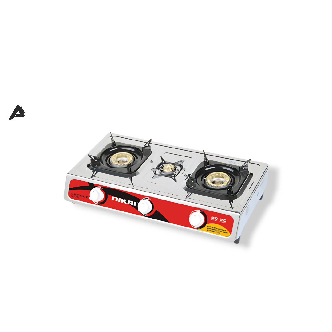 Nikai Triple Burner Gas Stove 