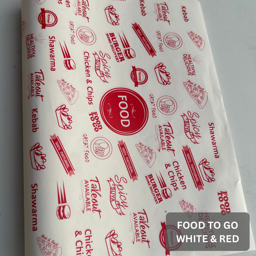 FOOD “TO GO” DELI PAPERS - / RED & WHITE 