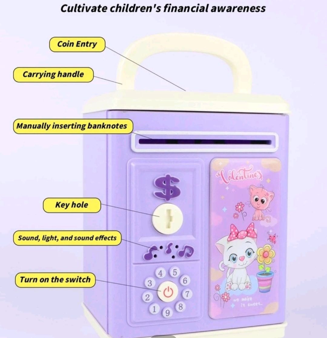 Money saving box for kids