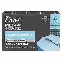 DOVE MAN +CARE CLEAN COMFORT 4*100GM