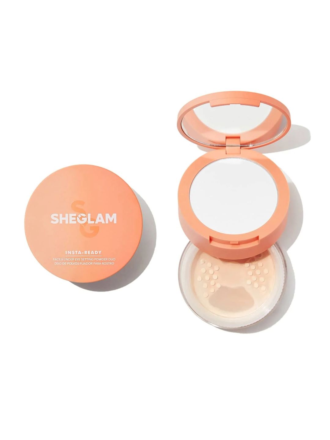 SHEGLAM Insta-Ready Face & Under Eye Setting Powder Duo - Bisque