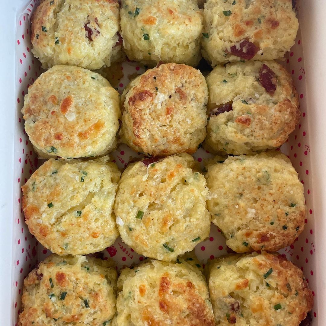 Bak Kwa & cheese scones 