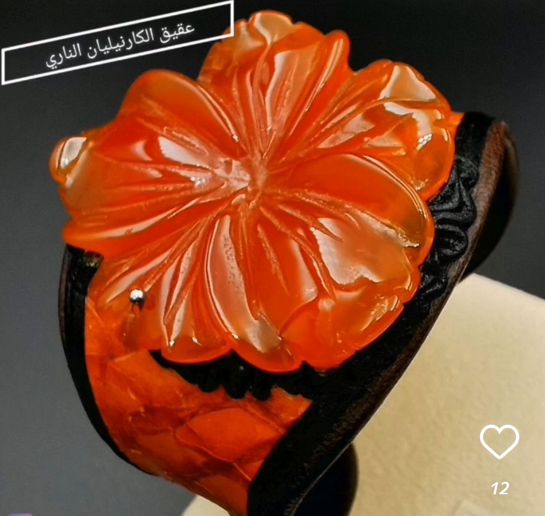 سوار جلد الثعبان وحجر الكارنيليان 