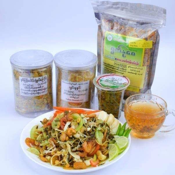 ရွက်နုဝေ_လက်ဖက် အ​ကြော်