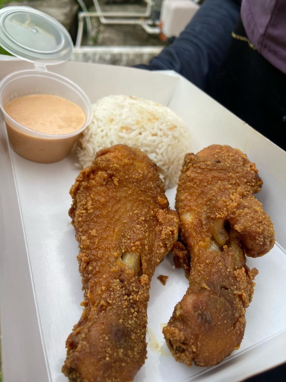 Fried Drummies with Creamy sauce