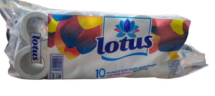 LOTUS TOILET TISSUE ROLL 10 PCS