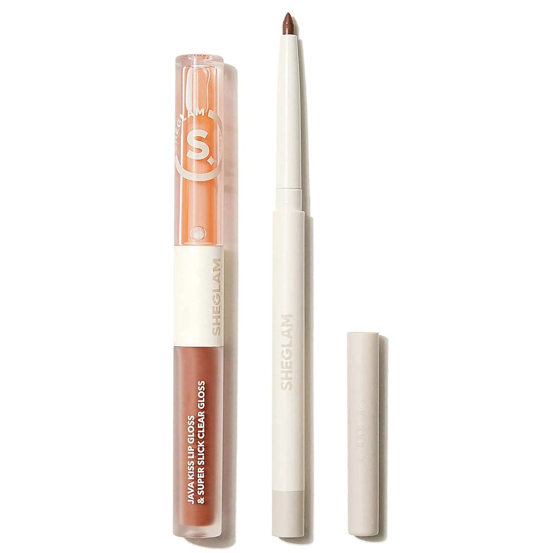 SHEGLAM Soft 90's Glam Lip Liner And Lip Duo Set - Pouty Nude