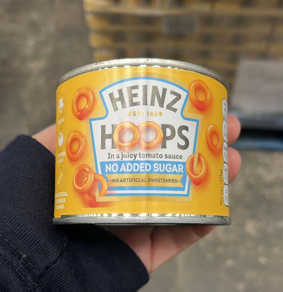 Heinz hoops tomato sauce no added sugar 205g BBE 05/24 no vat 