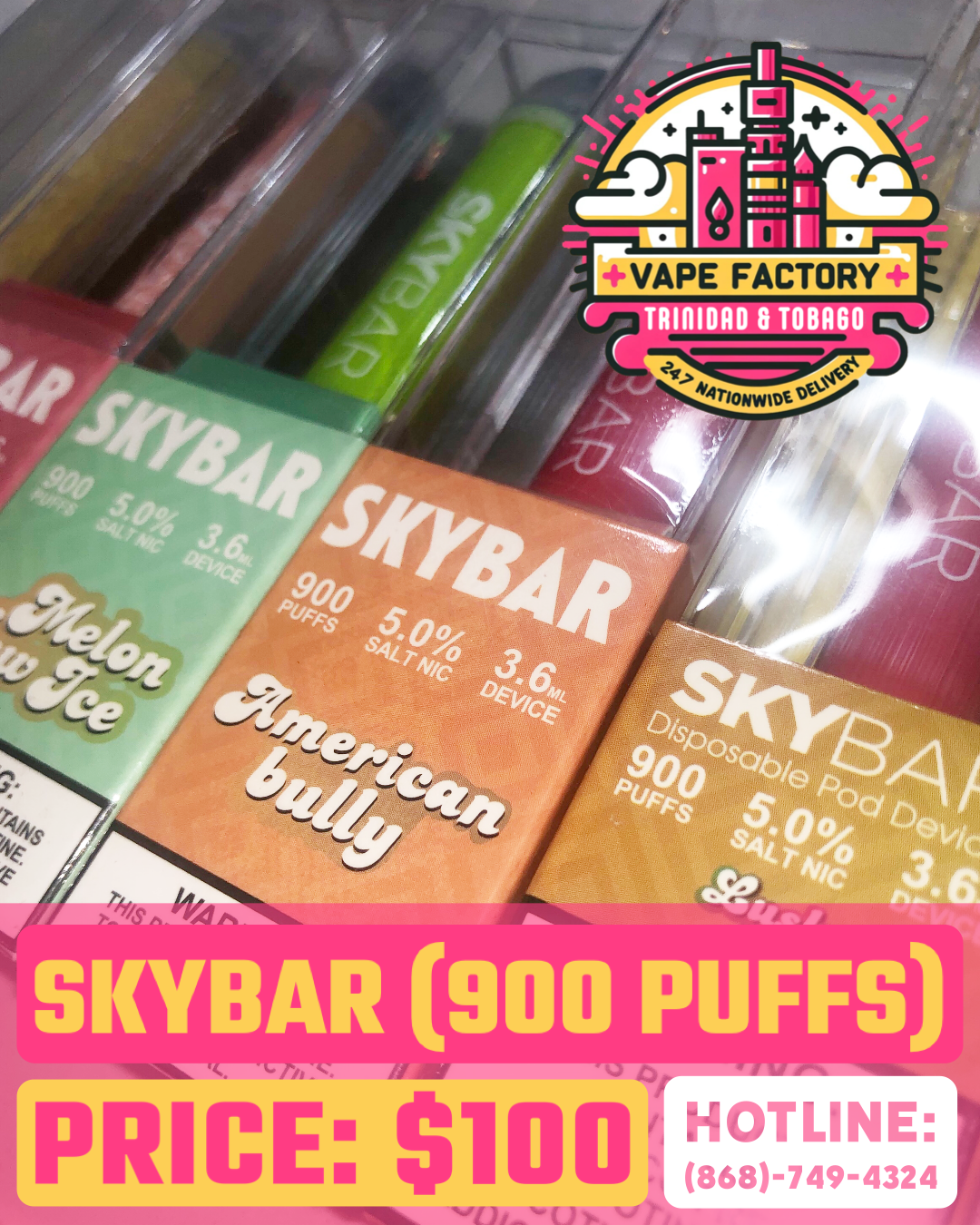 SKYBAR (900 PUFFS) 