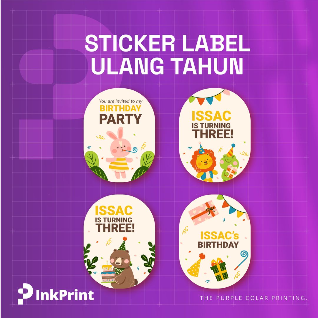 Sticker Label Ulang Tahun
