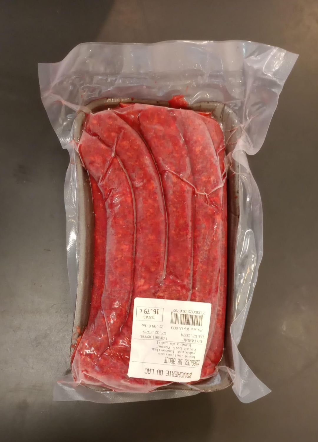 Merguez de bœuf