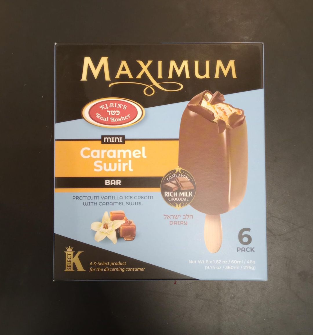 Glace au lait  Maximum  gout caramel 