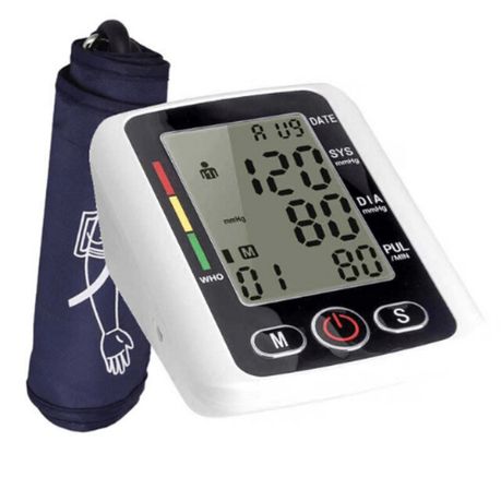 Electronic Blood Pressure Monitor with Voice Control Microcomputer