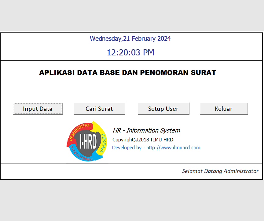 Sistem & Database Penomoran Surat Otomatis