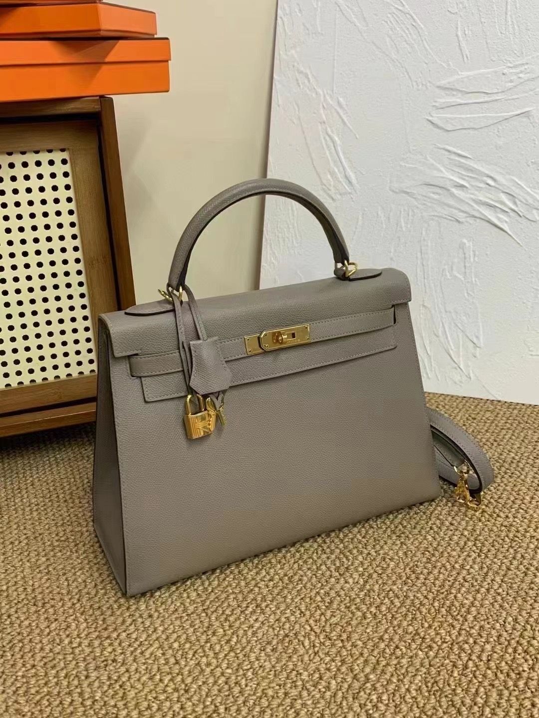 Hermes Kelly25 Grey