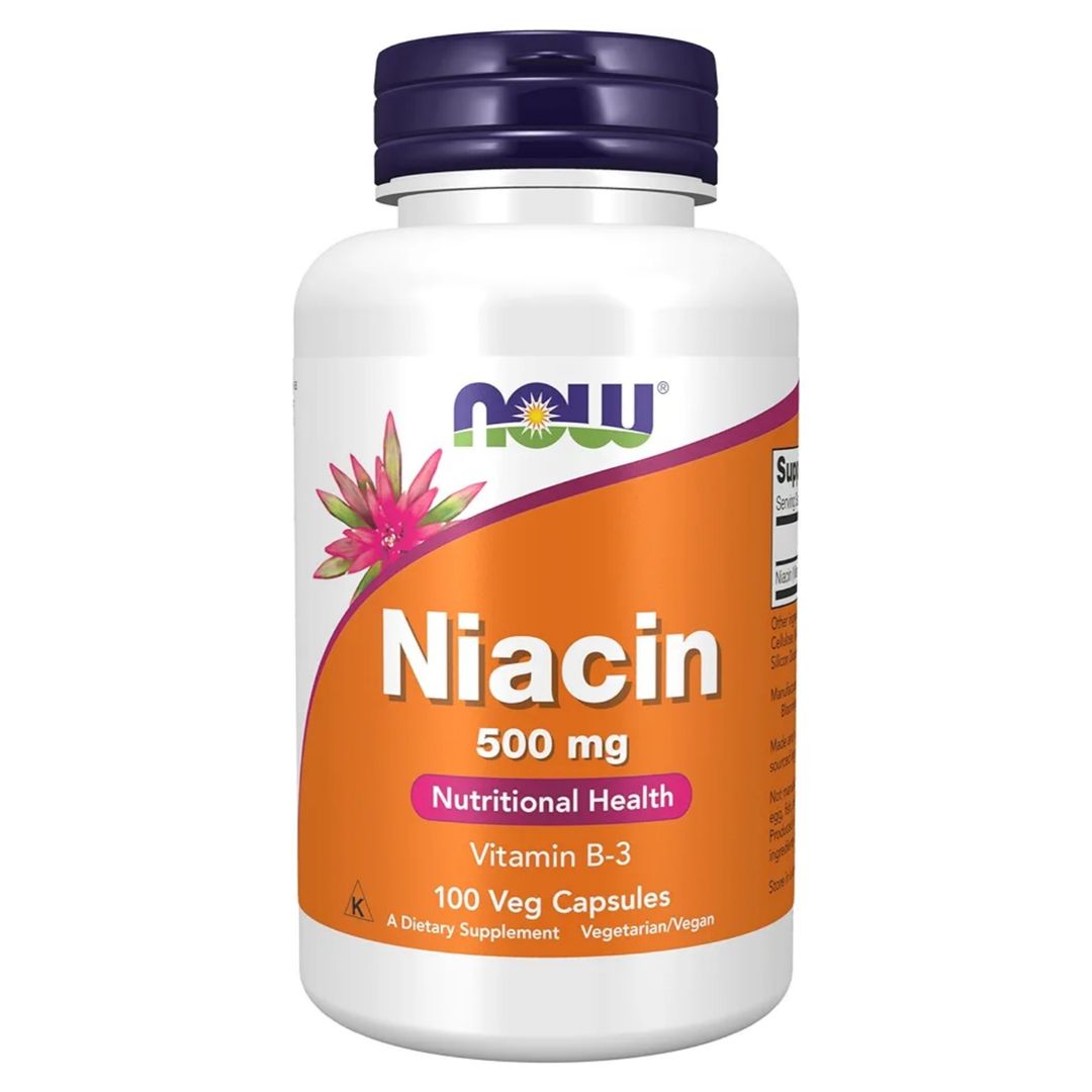 NOW Niacin 500 mg 100 Capsules 