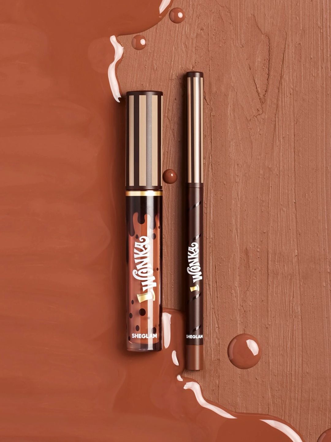 SHEGLAM Willy wonka Cocoa Kiss Lip Duo - Brownie Bite