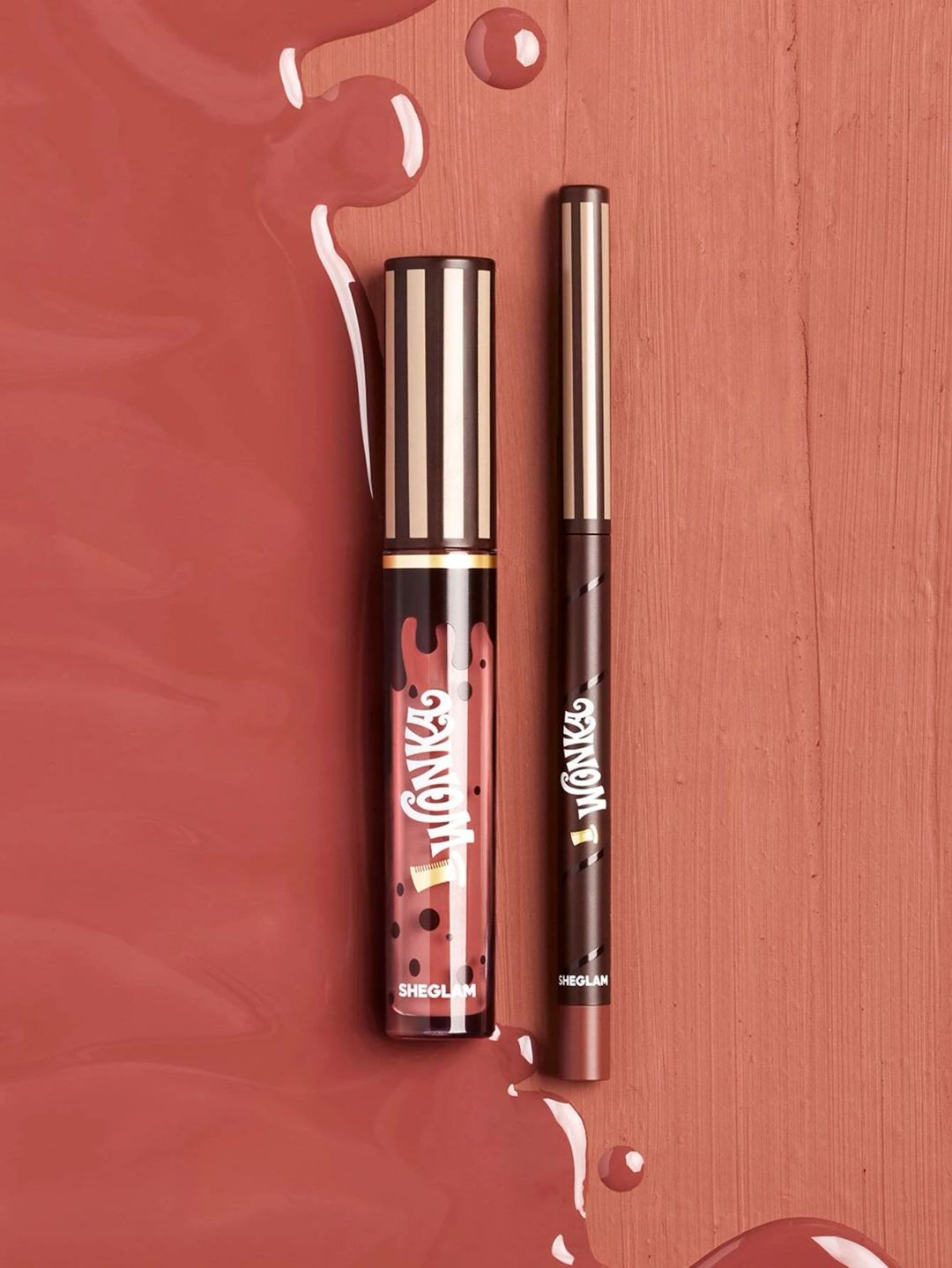 SHEGLAM Willy wonka Cocoa Kiss Lip Duo - Cookies N' Milk