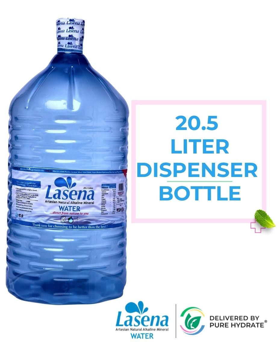 Lasena Natural Alkaline Water - 20.5 Liter New Dispenser Bottle