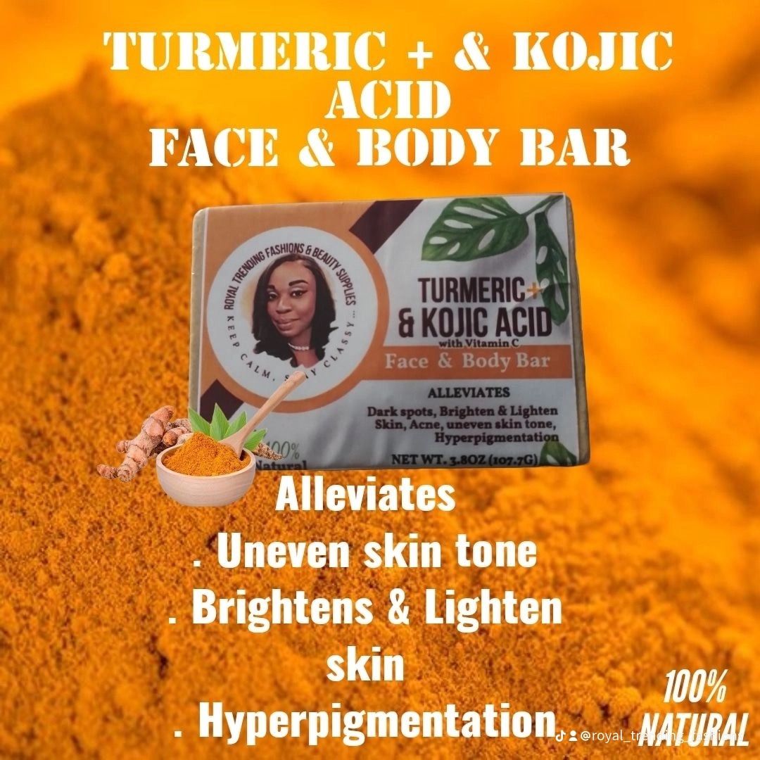Turmeric & kojic Acid Face & body soap