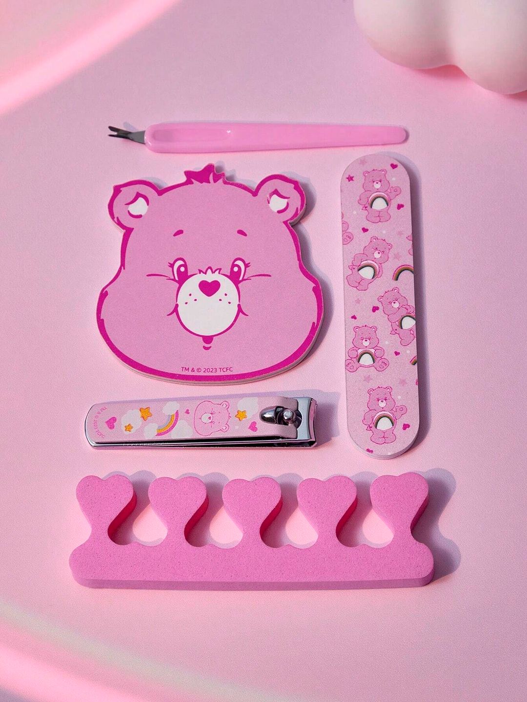 SHEIN X Care Bears 5pcs Manicure Tool Set