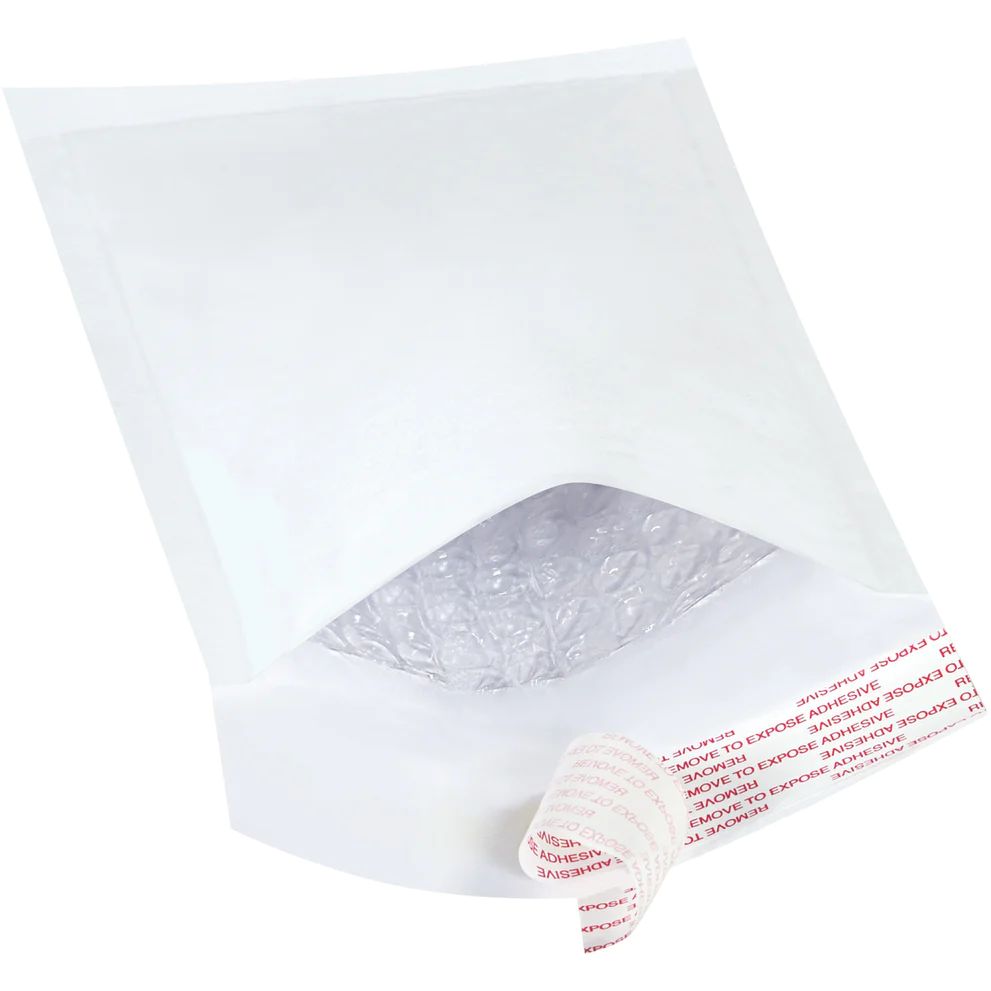 Self-Seal White Bubble Mailers (500/Case)