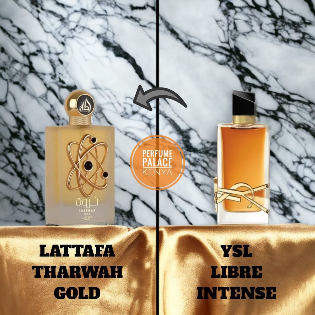 LATTAFA THARWAH GOLD - YSL LIBRE INTENSE 