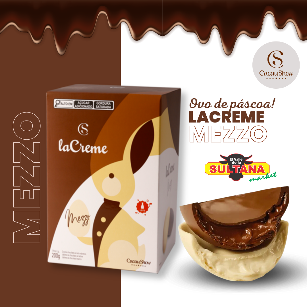 CacauShow Ovo LaCreme Mezzo 200g