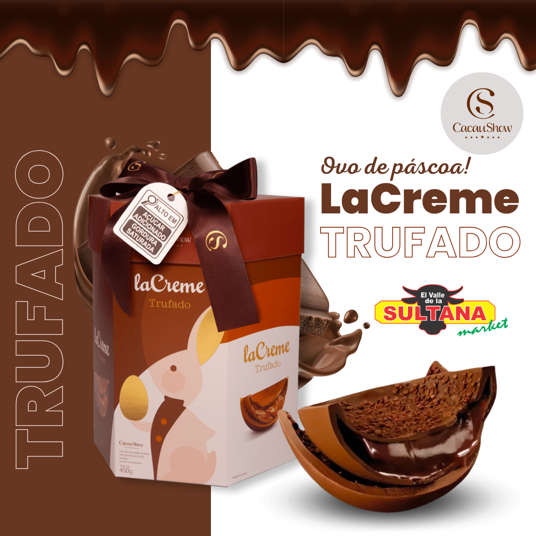 CacauShow Ovo LaCreme Trufado 400g