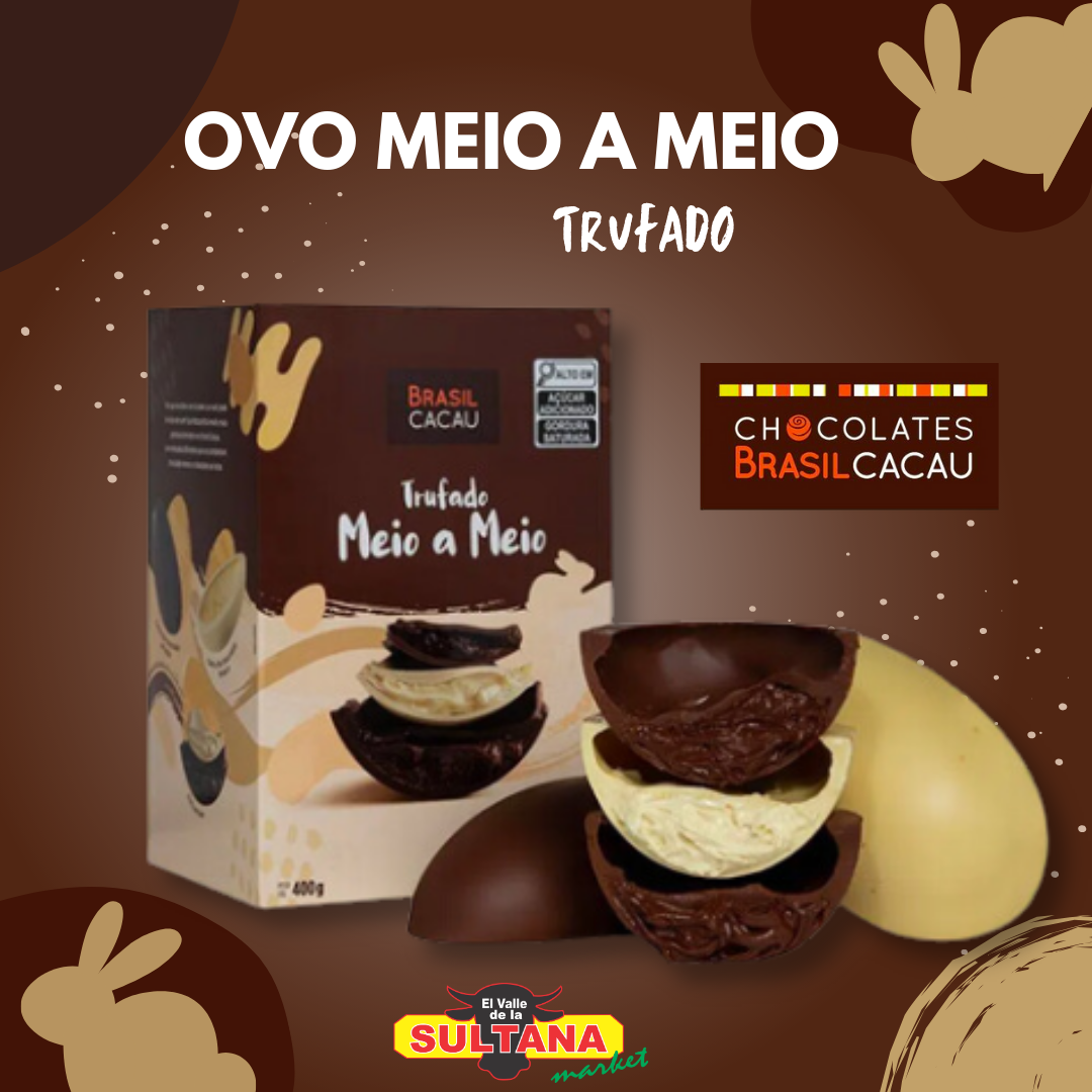 Brasil Cacau Ovo Meio a Meio 400g