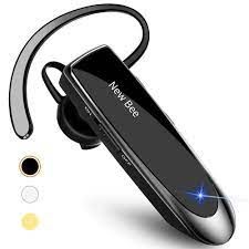 New bee Bluetooth Earpiece V5.0 Wireless Handsfree Headset with Microphone 24 Hrs Driving Headset