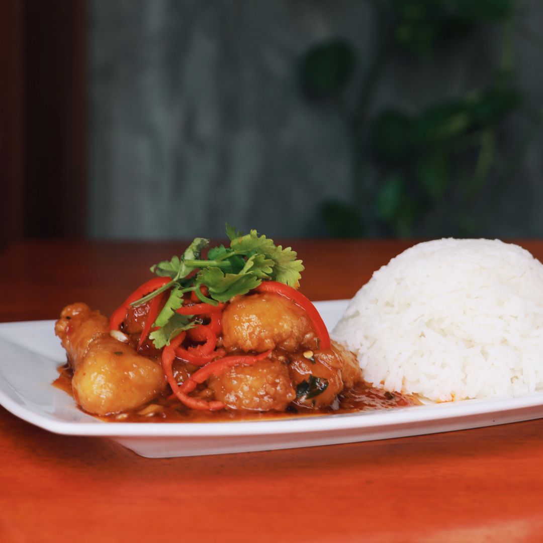 3 Flavour Deep Fried Fish Fillet with Rice
